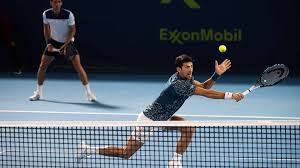The qatar open, currently known as the qatar exxonmobil open for sponsorship reasons, is a professional tennis tournament played on outdoor hard courts. Novak Djokovic Marko Djokovic Win First Doubles Match At Qatar Exxonmobil Open In Doha Atp Tour Tennis