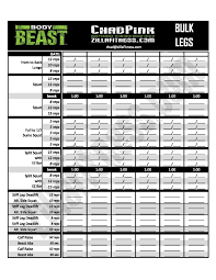 Below, you'll find printable beachbody workout sheets, workout logs, and food trackers. Improved Body Beast Worksheets Free Download Body Beast Workout Sheets Body Beast Worksheets Body Beast Workout