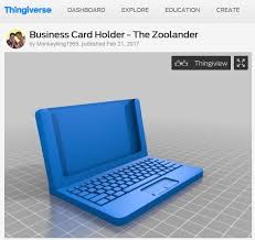 Within this area of 3d printing, you can create products to sell to consumers. 3d Printing My Lastest Business Cards Holder Off Topic Giant Bomb