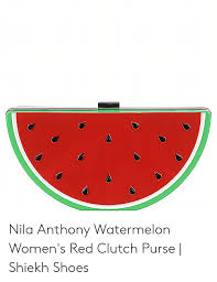 Nila Anthony Watermelon Womens Red Clutch Purse Shiekh