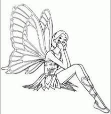 Deniz Kizi Peri Kizi Boyama Sayfalari Sea Girl Fairy Coloring Page Panosundaki Pin