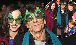 Ronnie Wood parties at Stella McCartney's Christmas party with family
