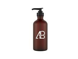 Glass Cosmetic Pump Bottle Mockup Bottle Mockup Free Mockup Cosmetic Bottles