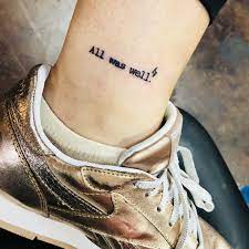Harry Potter Tattoo All Was Well Tattoo Book Line Hp Lightning Small Tattoo Ankle Type Harry Potter Quotes Tattoo All Was Well Tattoo Tattoos