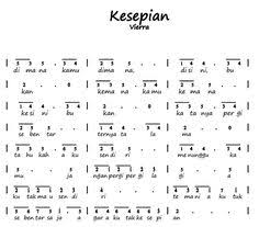 7 Gambar Pianika Terbaik Not Musik Lirik Lagu Surat Cinta