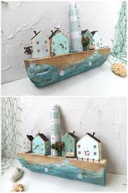 Nautical Interior Decor Painted Driftwood Wall Art Wall Key Etsy In 2021 Painted Driftwood Nautical Interior Decor Driftwood Wall Art
