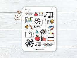 Physics D069 Sumlilthings Sticker Shop Matte Sticker Paper Sticker Paper