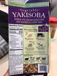 Proof that your costco membership is your best asset when it comes to healthy shopping. Sam Choy S Yakisoba Calories Nutrition Analysis More Fooducate