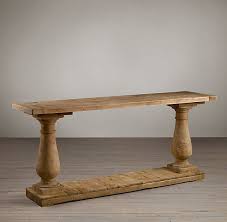 Balustrade Salvaged Wood Console Table Wood Console Table Wood Console Salvaged Wood