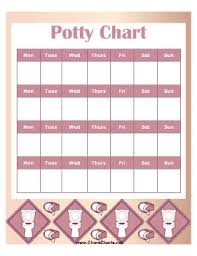 Printable Potty Chart For Girl