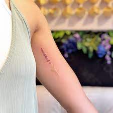 Lavender Tattoo On The Left Inner Arm Lavender Tattoo Tattoos Best Tattoos For Women