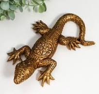 Amazon.com: AEVVV Golden Lizard Figurine Mayan Geometric ...