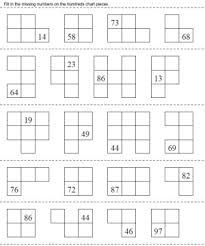 Free Hundreds Chart Pieces Puzzle Worksheets Edhelper Com