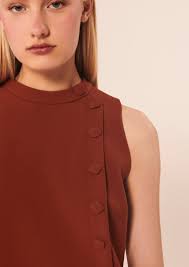 Robe Rella marron en toile double