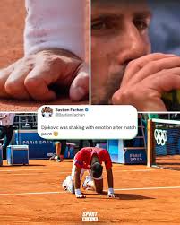 Novak Djokovic was shaking after winning the Gold medal match against  Carlos Alcaraz at the Olympics 🥹 This meant everything to him 🥇