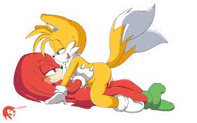 anal duo fur furry tail knuckles the echidna male multiple tails  senshion sex sonic (series) tail tails yaoi 