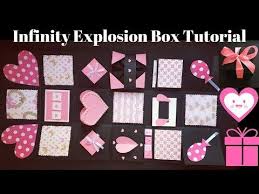 Welcome to handmade cards ideas. Never Ending Box Diy Infinity Explosion Box Tutorial How To Make Infinity Explosion Box Youtube Explosion Box Tutorial Exploding Box Card Explosion Box