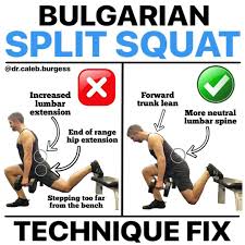 Split Squat Technique Fix Squat Technique Squats Improve Posture