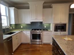 However, instead of replacing existing materials with brand new options, cabinet resurfacing projects are limited to the sanding and restaining or painting of cabinet surfaces. How Long Do Painted Kitchen Cabinets Last Nash Painting