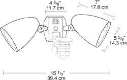 Rab Lighting Stl360hbw Super Stealth 360 Sensor With Hb101 Bullet Floods 2 Pack Walmart Com Walmart Com