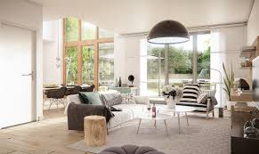 3 Natural Interior Concepts With Floor To Ceiling Windows Interior Decorating Living Room Scandinavian Style Interior White Interior Design