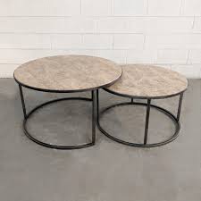 1990s Modern Travertine Stone Nesting Coffee Tables 2 Pieces For Sale Image 4 Of 9 Nesting Coffee Tables Coffee Table Table