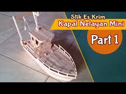 Kerajinan stik es krim kapal black pearl bagian 1 youtube via youtube.com. Membuat Miniatur Kapal Nelayan Mini Menggunakan Stik Es Krim Part 1 Youtube