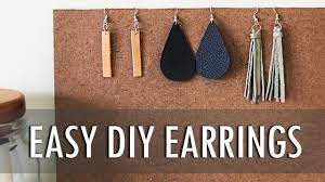 You can customize the design, style, and color. Diy 3 Easy Leather Earrings Youtube