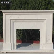 The classic beauty of marble melds perfectly with the modern aesthetics of contemporary architecture in the summerford marble summerford marble fireplace mantel. Contemporary Simple White Marble Fireplace Mantel Design For Sale Mokk 487 Garden Statues Fountain Gazebo Planter For Sale