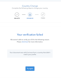 Tips for submitting your personal information. My Id Does Of Course Not Match My Profile Country When I Try To Change Country Why Would It Coinbase
