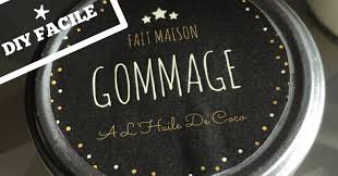 Diy Un Gommage Tout Doux A L Huile De Coco 100 Naturel Pour Un Cadeau Fait Maison Etiquette A Imprimer Cadeau Fait Maison Gommage Cremes Pour Les Mains Maison
