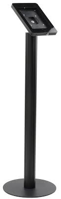 Ipad Floor Stand W Locking Enclosure Rotating Bracket Cable Management Black Ipad Floor Stand Cable Management Flooring
