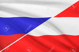 Nennen sie für jede ausgewählte flagge das land, das an russland grenzt. Flagge Von Russland Und Osterreich Weht Im Wind Teil Einer Reihe Lizenzfreie Fotos Bilder Und Stock Fotografie Image 27339606
