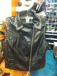 Turned My Damaged Leather Jacket Into A Studded Vest With No Sewing Involved Leather Leather Jacket Fashion