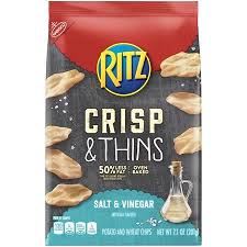 Ritz Crisp And Thins Salt And Vinegar Chips 7 1 Oz Walmart Com In 2020 Fried Potato Chips Salt And Vinegar Potatoes Ritz