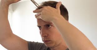 A bathroom mirror works well for this purpose. How To Cut Your Own Hair According To A Stylist Men S Home Haircut Diy