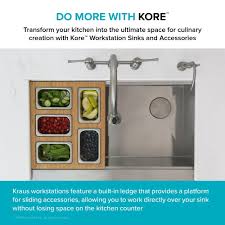 kraus workstation kitchen accessory set