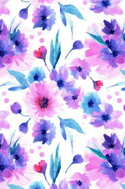 Buy blush pink, white and blue elephant and floral watercolor pattern by micklyn as a mask. Watercolor Pink Blue Wallpaper Iphone