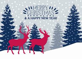 Merry Christmas And A Happy New Year Red White Blue Card Ad Sponsored Happy Year Merry Christmas