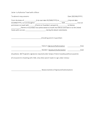 Letter Of Authorization For Travel Templates At Allbusinesstemplates Com