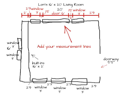 Take a look at the living room layout page to see some of the possibilities. How To Draw A Floor Plan To Scale Our Re Purposed Home