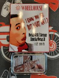 Pee-Wee Herman 1 Troy oz .999 Fine Silver Art Bar Pee-wee's Playhouse 1 Of  40