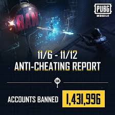 We are focused on removing all users who are creating an unfair gaming environment by teamkilling, using cheat programs, etc. Pubg Mobile Hacks New Anti Cheat System Bans 1 431 996 Accounts This Week