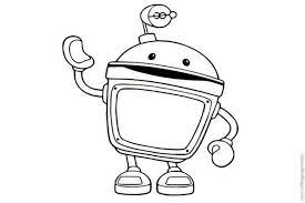 Team umizoomi bot coloring pages. Amazing Bot From Team Umizoomi Coloring Page Color Luna