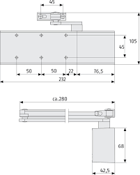 Abus Turschliesser 8603 V Braun Sicher Und Leise Abus