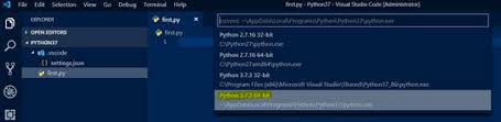 Setting Up Python 3 7 3 Visual Studio Code On Windows 10