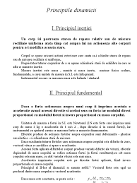 Forta este marimea fizica egala cu masa ori acceleraţie. Principiile Dinamicii