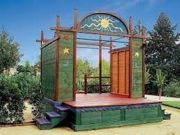 A Stage 29 Amazing Backyards That Will Blow Your Kids Minds We Must Find A Way To Build This For Vinny Backyard Outdoor Stage Outdoor
