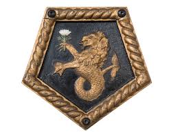 Official boat badge of HMS Calcutta ...