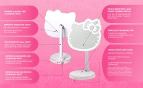 Maybe you would like to learn more about one of these? Amazon Com Impressions Hello Kitty Led Makeup Mirror With Adjustable Dimmer Light Sensor Girls Lighted Makeup Mirror With Usb Port In 360 Degree Rotation